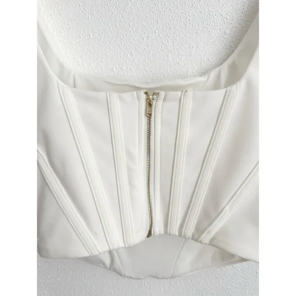 Stylized White Women's Tank - Picture 3 of 3